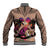 Polynesian Baseball Jacket Dog Lover With Beagle - Sunset At The Beach Brown Ver LT7 - Polynesian Pride