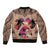 Polynesian Bomber Jacket Dog Lover With Beagle - Sunset At The Beach Brown Ver LT7 - Polynesian Pride