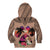 Polynesian Kid Hoodie Dog Lover With Beagle - Sunset At The Beach Brown Ver LT7 - Polynesian Pride