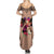 Polynesian Summer Maxi Dress Dog Lover With Beagle - Sunset At The Beach Brown Ver LT7 - Polynesian Pride