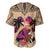 Polynesian Baseball Jersey Dog Lover With Border Collie - Sunset At The Beach LT7 - Polynesian Pride