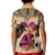 Polynesian Kid Polo Shirt Dog Lover With Border Collie - Sunset At The Beach LT7 - Polynesian Pride