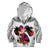 Polynesian Kid Hoodie Dog Lover With Border Collie - Sunset At The Beach White Ver LT7 Zip Hoodie White - Polynesian Pride