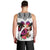 Polynesian Men Tank Top Dog Lover With Border Collie - Sunset At The Beach White Ver LT7 - Polynesian Pride