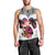 Polynesian Men Tank Top Dog Lover With Border Collie - Sunset At The Beach White Ver LT7 - Polynesian Pride