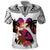 Polynesian Polo Shirt Dog Lover With Border Collie - Sunset At The Beach White Ver LT7 White - Polynesian Pride