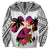 Polynesian Sweatshirt Dog Lover With Border Collie - Sunset At The Beach White Ver LT7 - Polynesian Pride