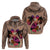 Polynesian Hoodie Dog Lover With Border Collie - Sunset At The Beach Brown Ver LT7 - Polynesian Pride