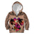 Polynesian Kid Hoodie Dog Lover With Border Collie - Sunset At The Beach Brown Ver LT7 Zip Hoodie Brown - Polynesian Pride