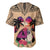 Polynesian Baseball Jersey Dog Lover With German Shepherd - Sunset At The Beach LT7 - Polynesian Pride