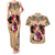 Polynesian Couples Matching Tank Maxi Dress and Hawaiian Shirt Dog Lover With German Shepherd - Sunset At The Beach LT7 Coral - Polynesian Pride