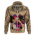 Polynesian Hoodie Dog Lover With German Shepherd - Sunset At The Beach LT7 - Polynesian Pride