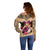 Polynesian Off Shoulder Sweater Dog Lover With German Shepherd - Sunset At The Beach LT7 - Polynesian Pride