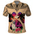 Polynesian Polo Shirt Dog Lover With German Shepherd - Sunset At The Beach LT7 Coral - Polynesian Pride