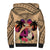 Polynesian Sherpa Hoodie Dog Lover With German Shepherd - Sunset At The Beach LT7 - Polynesian Pride