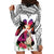 Polynesian Hoodie Dress Dog Lover With German Shepherd - Sunset At The Beach White Ver LT7 - Polynesian Pride