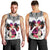 Polynesian Men Tank Top Dog Lover With German Shepherd - Sunset At The Beach White Ver LT7 - Polynesian Pride