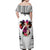 Polynesian Off Shoulder Maxi Dress Dog Lover With German Shepherd - Sunset At The Beach White Ver LT7 - Polynesian Pride