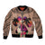 Polynesian Bomber Jacket Dog Lover With German Shepherd - Sunset At The Beach Brown Ver LT7 Unisex Brown - Polynesian Pride