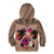 Polynesian Kid Hoodie Dog Lover With German Shepherd - Sunset At The Beach Brown Ver LT7 - Polynesian Pride