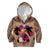 Polynesian Kid Hoodie Dog Lover With German Shepherd - Sunset At The Beach Brown Ver LT7 Zip Hoodie Brown - Polynesian Pride