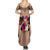 Polynesian Summer Maxi Dress Dog Lover With German Shepherd - Sunset At The Beach Brown Ver LT7 - Polynesian Pride