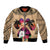 Polynesian Bomber Jacket Dog Lover With Samoyed - Sunset At The Beach LT7 Unisex Coral - Polynesian Pride