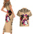 Polynesian Couples Matching Short Sleeve Bodycon Dress and Hawaiian Shirt Dog Lover With Samoyed - Sunset At The Beach LT7 - Polynesian Pride