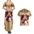 Polynesian Couples Matching Summer Maxi Dress and Hawaiian Shirt Dog Lover With Samoyed - Sunset At The Beach LT7 - Polynesian Pride