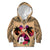 Polynesian Kid Hoodie Dog Lover With Samoyed - Sunset At The Beach LT7 Hoodie Coral - Polynesian Pride