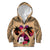 Polynesian Kid Hoodie Dog Lover With Samoyed - Sunset At The Beach LT7 Zip Hoodie Coral - Polynesian Pride