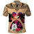 Polynesian Polo Shirt Dog Lover With Samoyed - Sunset At The Beach LT7 Coral - Polynesian Pride