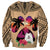 Polynesian Sweatshirt Dog Lover With Samoyed - Sunset At The Beach LT7 - Polynesian Pride