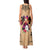 Polynesian Tank Maxi Dress Dog Lover With Samoyed - Sunset At The Beach LT7 - Polynesian Pride