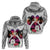 Polynesian Hoodie Dog Lover With Samoyed - Sunset At The Beach White Ver LT7 - Polynesian Pride