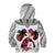 Polynesian Kid Hoodie Dog Lover With Samoyed - Sunset At The Beach White Ver LT7 - Polynesian Pride