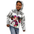 Polynesian Kid Hoodie Dog Lover With Samoyed - Sunset At The Beach White Ver LT7 - Polynesian Pride