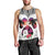 Polynesian Men Tank Top Dog Lover With Samoyed - Sunset At The Beach White Ver LT7 - Polynesian Pride