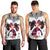 Polynesian Men Tank Top Dog Lover With Samoyed - Sunset At The Beach White Ver LT7 - Polynesian Pride