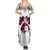 Polynesian Summer Maxi Dress Dog Lover With Samoyed - Sunset At The Beach White Ver LT7 - Polynesian Pride