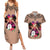 Polynesian Couples Matching Summer Maxi Dress and Hawaiian Shirt Dog Lover With Samoyed - Sunset At The Beach Brown Ver LT7 Brown - Polynesian Pride