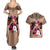 Polynesian Couples Matching Summer Maxi Dress and Hawaiian Shirt Dog Lover With Samoyed - Sunset At The Beach Brown Ver LT7 - Polynesian Pride