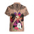 Polynesian Hawaiian Shirt Dog Lover With Samoyed - Sunset At The Beach Brown Ver LT7 - Polynesian Pride