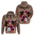 Polynesian Hoodie Dog Lover With Samoyed - Sunset At The Beach Brown Ver LT7 - Polynesian Pride