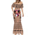 Polynesian Mermaid Dress Dog Lover With Samoyed - Sunset At The Beach Brown Ver LT7 - Polynesian Pride