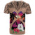 Polynesian T Shirt Dog Lover With Samoyed - Sunset At The Beach Brown Ver LT7 - Polynesian Pride