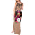 Polynesian Tank Maxi Dress Dog Lover With Samoyed - Sunset At The Beach Brown Ver LT7 - Polynesian Pride