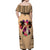 Polynesian Off Shoulder Maxi Dress Dog Lover With Shiba Inu - Sunset At The Beach LT7 - Polynesian Pride