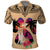 Polynesian Polo Shirt Dog Lover With Shiba Inu - Sunset At The Beach LT7 Coral - Polynesian Pride