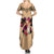 Polynesian Summer Maxi Dress Dog Lover With Shiba Inu - Sunset At The Beach LT7 - Polynesian Pride